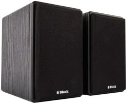 Block S-10 /Paar Klein-/Regallautsprecher Mattschwarz
