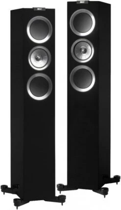 KEF R500 /Stück Stand-Lautsprecher Hochglanz Schwarz