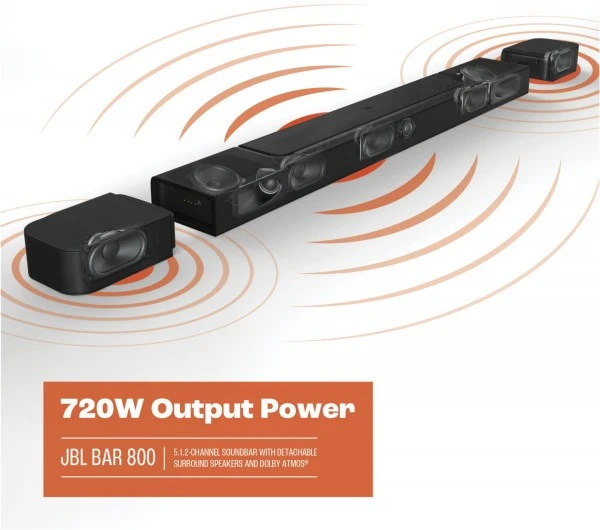JBL Bar 800 Soundbar + Subwoofer + Surround Schwarz – Bild 2