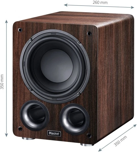 Magnat Alpha RS 8 Aktiv-Subwoofer Mokka – Bild 4