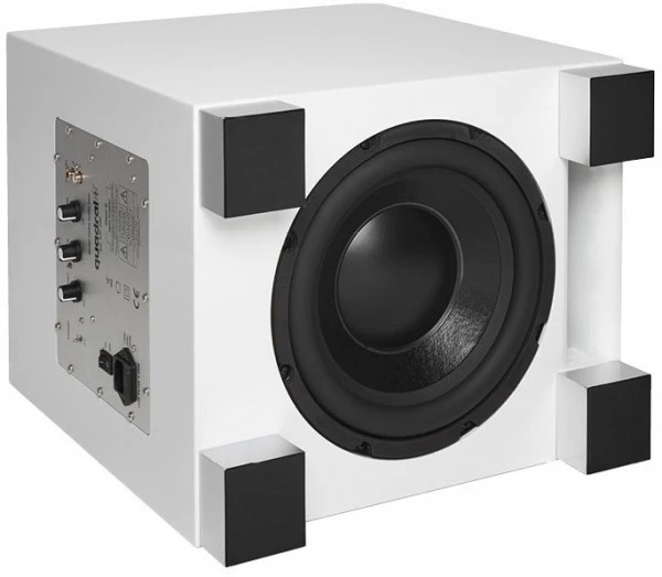 Quadral Qube CS10 Aktiv-Subwoofer Weiss Hochglanz – Bild 3