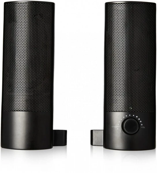 V7 2.0 Stereo USB Soundbar SPKR /Paar Regallautsprecher Schwarz – Bild 3