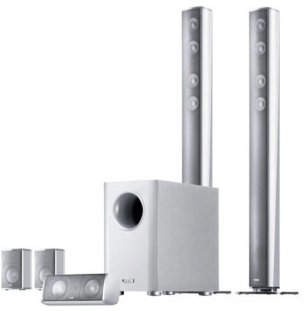 Canton Movie 1050.2 5.1 A/V-Lautsprechersystem Mit Aktiv-Subwoofer Silber Eloxiert