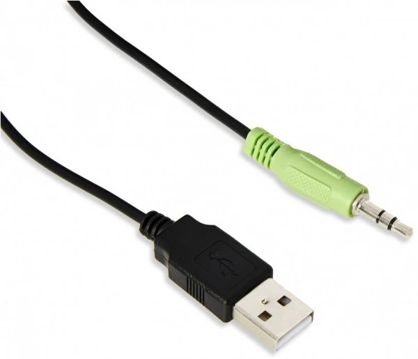 V7 2.0 Stereo USB Soundbar SPKR /Paar Regallautsprecher Schwarz – Bild 4