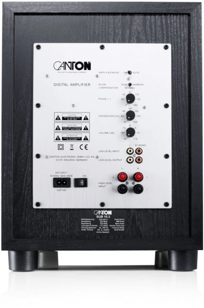 Canton SUB 10.3 Aktiv-Subwoofer Schwarz – Bild 3