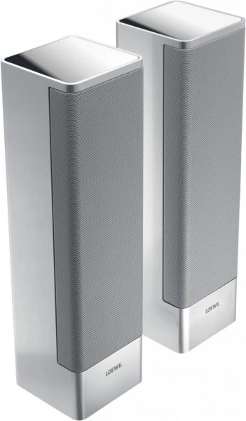 LOEWE Ind. Sound Multiroom Speaker /Paar On Wall Lautsprecher Alu-silber