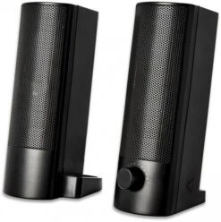 V7 2.0 Stereo USB Soundbar SPKR /Paar Regallautsprecher Schwarz