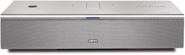 LOEWE SoundPort Compact Aktiver Multimedia-Lautsprecher Alu Silber