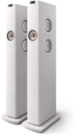 KEF LS60 Wireless /Paar Standlautsprecher Mineral Weiß