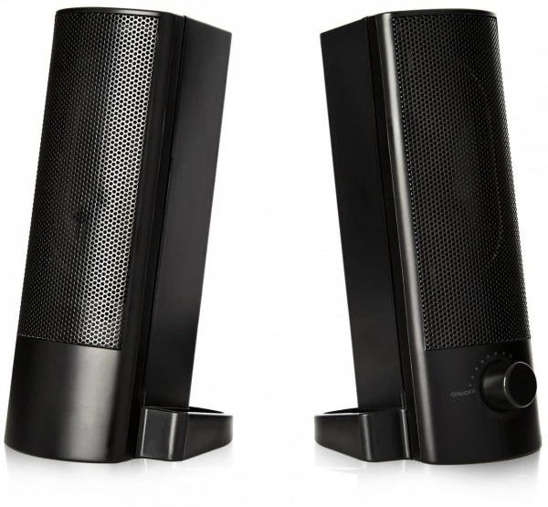 V7 2.0 Stereo USB Soundbar SPKR /Paar Regallautsprecher Schwarz – Bild 2