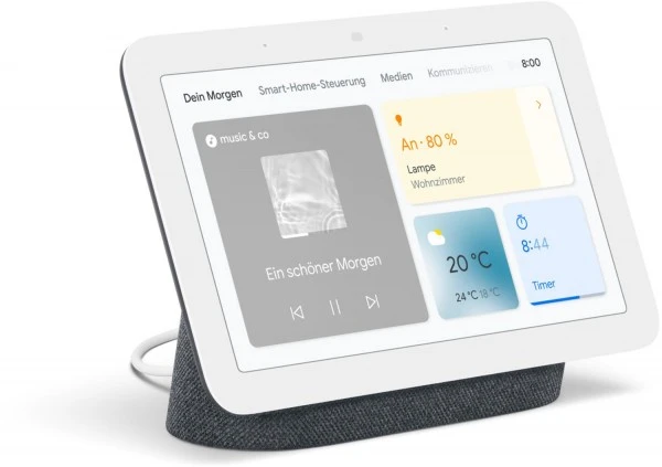 Google Nest Hub (2nd Gen.) Smart Speaker Kreide – Bild 3